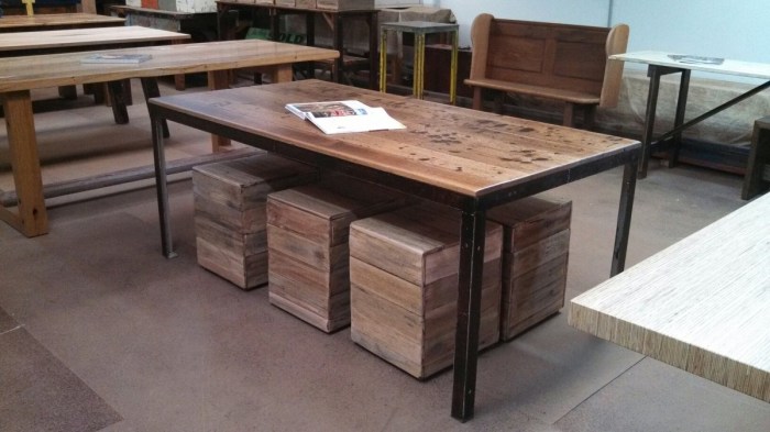 Black metal frame furniture industrial style