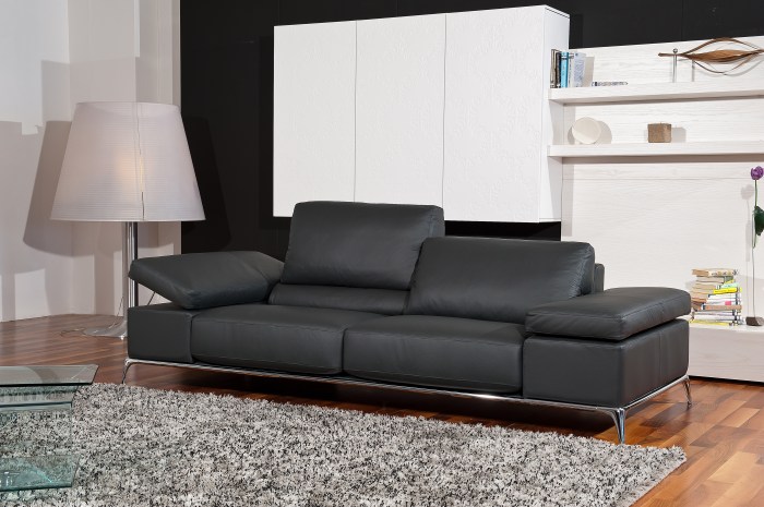 Leather sofa furniture set for lounge