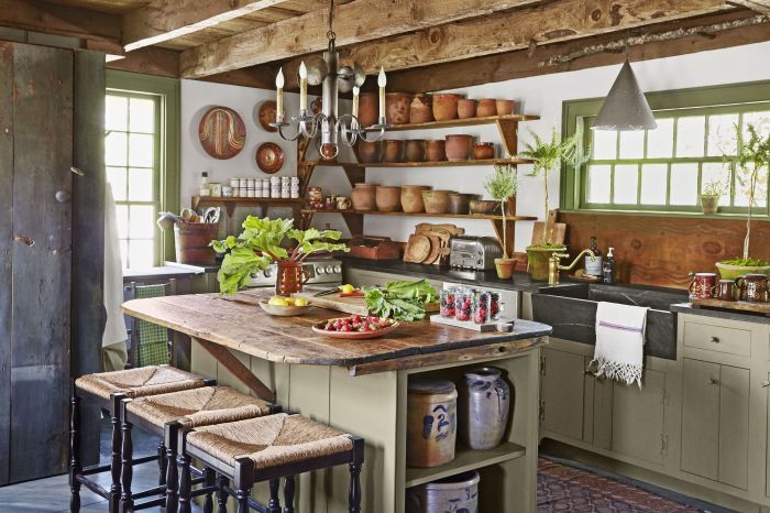 Rustic farmhouse furniture for kitchen