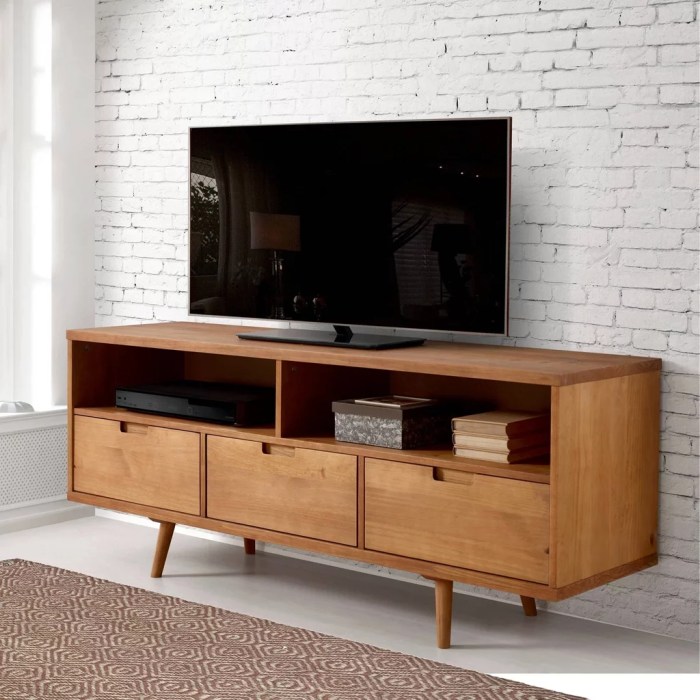 TV stand furniture with drawers and shelves
