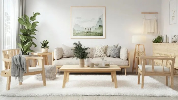 Minimalist Living Room Interior Design Stock Photo - Image of space ...