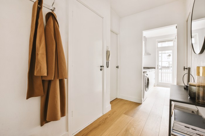 Compact furniture for narrow hallways