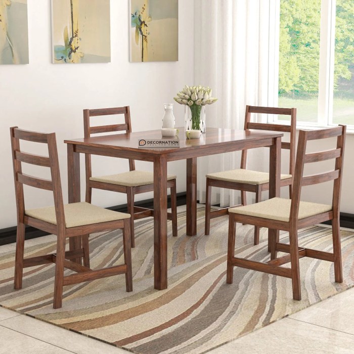 Modern Simplicity Solid Wood Dining Room Set